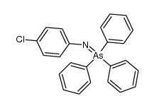 N-(p-chlorophenyl)triphenylarsine imide Structure