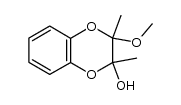 2,3-dimethyl-3-methoxy-1,4-benzo[b]dioxen-2-ol Structure