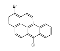 1-bromo-6-chlorobenzo[a]pyrene结构式