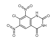 7-Chloro-6,8-dinitroquinazolinedione-2,4 Structure