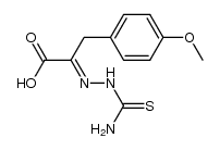 3-(4-methoxy-phenyl)-2-thiosemicarbazono-propionic acid Structure