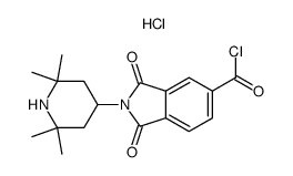 4-(chlorocarbonyl)-N-(2,2,6,6-tetramethyl-4-piperidinyl)phthalimide, hydrochloride salt Structure