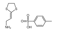 2-(1,3-dithiolan-2-ylidene)ethanamine,4-methylbenzenesulfonic acid Structure