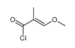 3-methoxy-2-methylprop-2-enoyl chloride结构式