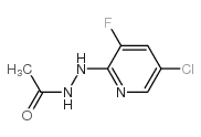 2-(N-乙酰基肼基)-5-氯-3-氟吡啶结构式