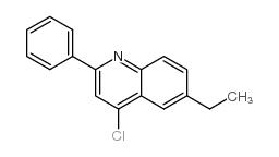 4-Chloro-6-ethyl-2-phenylquinoline结构式