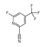 6-fluoro-4-(trifluoromethyl)pyridine-2-carbonitrile结构式