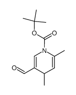 1-(tert-butoxycarbonyl)-2,4-dimethyl-5-formyl-1,4-dihydropyridine Structure