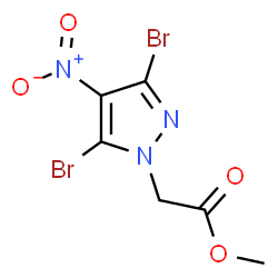methyl 2-(3,5-dibromo-4-nitro-1H-pyrazol-1-yl)acetate picture