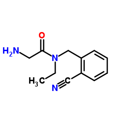 N-(2-Cyanobenzyl)-N-ethylglycinamide结构式