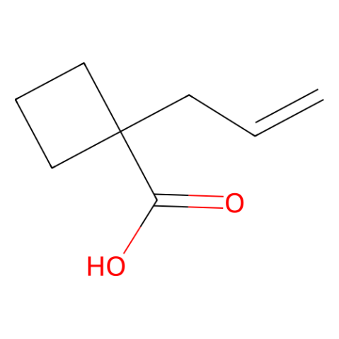1-(prop-2-en-1-yl)cyclobutane-1-carboxylic acid结构式