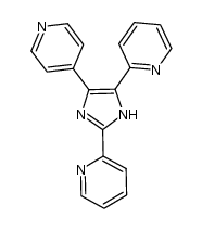 2,4-bis(2-pyridyl)-5-(4-pyridyl)imidazole结构式