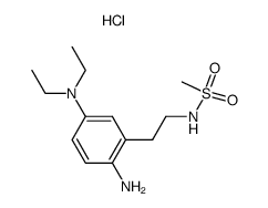 N-(2-amino-5-diethylamino-phenethyl)-methanesulfonamide, hydrochloride结构式