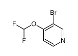 3-bromo-4-(difluoromethoxy)pyridine结构式