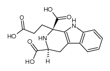 (1R,3S)-1-(2-carboxyethyl)-2,3,4,9-tetrahydro-1H-pyrido[3,4-b]indole-1,3-dicarboxylic acid Structure