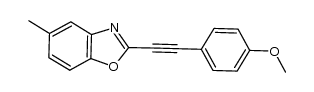 2-((4-methoxyphenyl)ethynyl)-5-methylbenzoxazole Structure