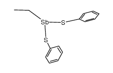 diphenyl ethylstibonodithioite结构式