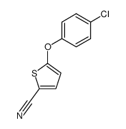 5-(4-Chlor-phenoxy)-thiophen-2-carbonitril结构式