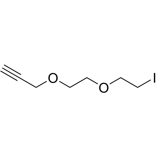 Alkyne-PEG2-iodide Structure