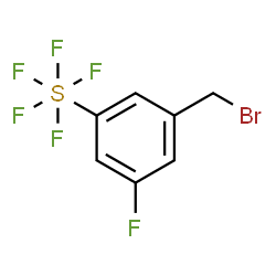 3-Fluoro-5-(pentafluorothio)benzyl bromide结构式