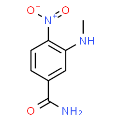 3-(MethylaMino)-4-nitrobenzaMide结构式