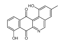 1,8-dihydroxy-3-methylbenzo[b]phenanthridine-7,12-dione结构式