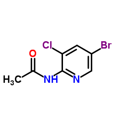 N-(5-Bromo-3-chloro-2-pyridinyl)acetamide Structure