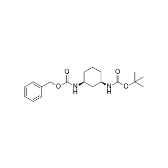 benzyl tert-Butyl ((1S,3R)-cyclohexane-1,3-diyl)dicarbamate Structure