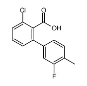 2-chloro-6-(3-fluoro-4-methylphenyl)benzoic acid Structure