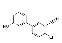 2-chloro-5-(3-hydroxy-5-methylphenyl)benzonitrile结构式