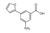 3-amino-5-(furan-2-yl)benzoic acid Structure