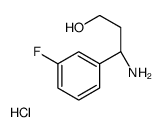 (3R)-3-amino-3-(3-fluorophenyl)propan-1-ol,hydrochloride结构式