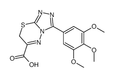 3-(3,4,5-trimethoxyphenyl)-7H-[1,2,4]triazolo[3,4-b][1,3,4]thiadiazine-6-carboxylic acid结构式