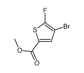 methyl 4-bromo-5-fluorothiophene-2-carboxylate结构式