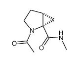 2-Azabicyclo[3.1.0]hexane-1-carboxamide,2-acetyl-N-methyl-(9CI) Structure