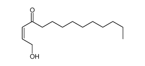 (E)-1-hydroxytetradec-2-en-4-one结构式