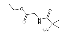 ethyl (1-aminocyclopropane-1-carbonyl)glycinate Structure