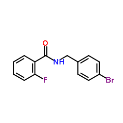 N-(4-Bromobenzyl)-2-fluorobenzamide结构式