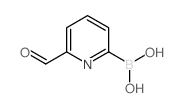 (6-甲酰基吡啶-2-基)硼酸结构式