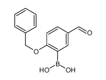 2-Benzyloxy-5-formylphenylboronic acid Structure