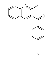 3-(4-cyanobenzoyl)-2-methylquinoline结构式