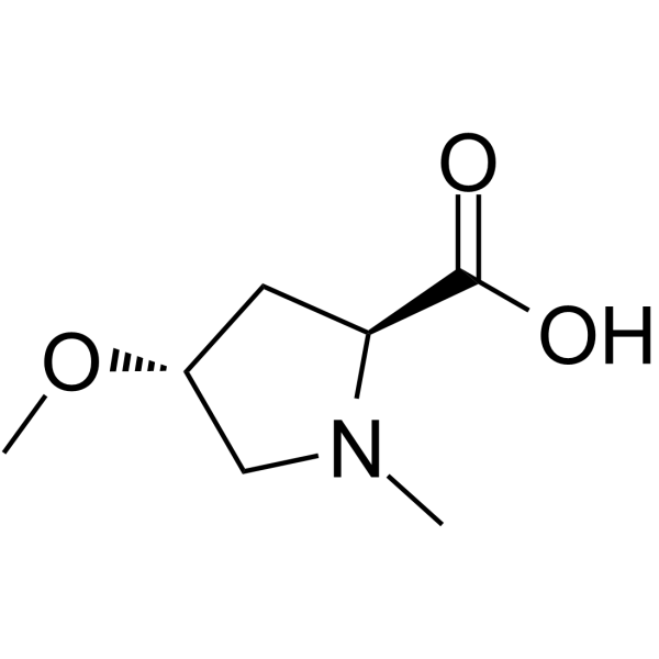 L-Proline, 4-methoxy-1-methyl-, trans- (9CI) Structure