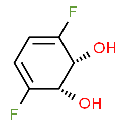 3,5-Cyclohexadiene-1,2-diol,3,6-difluoro-,cis-(9CI) Structure