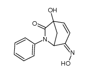 (Z)-1-hydroxy-4-(hydroxyimino)-6-phenyl-6-azabicyclo[3.2.1]oct-2-en-7-one Structure