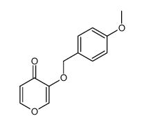 3-[(4-methoxybenzyl)oxy]-4H-pyran-4-one结构式