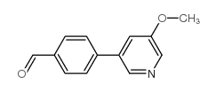 4-(5-Methoxypyridin-3-yl)benzaldehyde structure