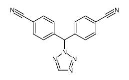 4-[(4-cyanophenyl)-(tetrazol-2-yl)methyl]benzonitrile Structure