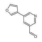 5-(furan-3-yl)pyridine-3-carbaldehyde结构式