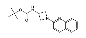 tert-butyl (1-(quinolin-2-yl)azetidin-3-yl)-carbamate结构式