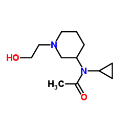 N-Cyclopropyl-N-[1-(2-hydroxyethyl)-3-piperidinyl]acetamide Structure